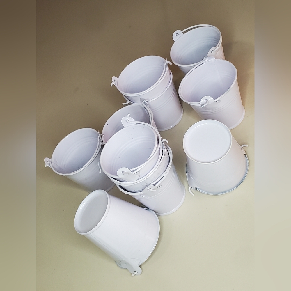 Mini Metal Bucket Tins pack of 11